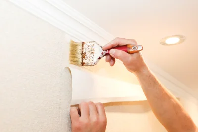 Pose de papier peint à Marollette — revêtements muraux et toiles de verre
